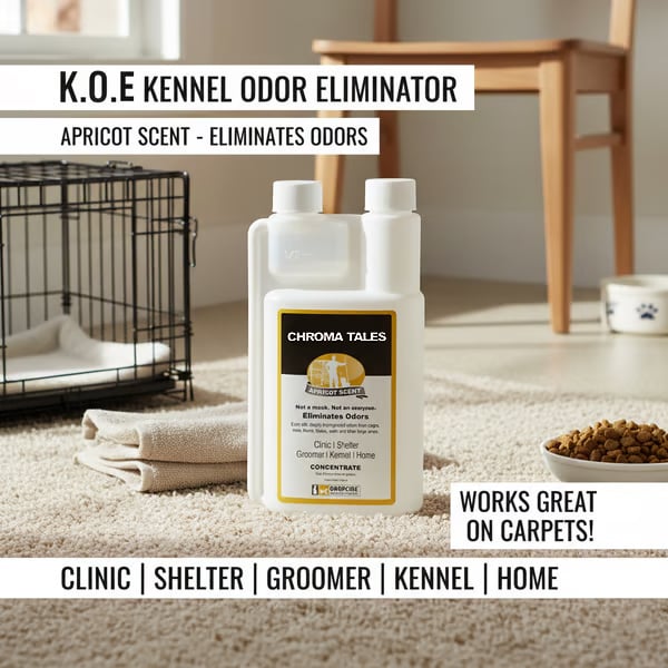 🔥Last Day 50% OFF - 🐶Kennel Odor Eliminator 🍑  Concentrate – Non-Enzymatic, Apricot & Fresh Scents for Tough Pet Odors