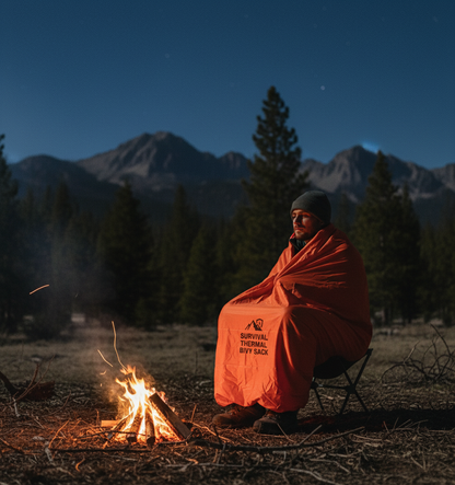 🏔️Survival Thermal Bivy Sack – Ultralight Waterproof Emergency Sleeping Bag for Hiking & Bug-Out Bags